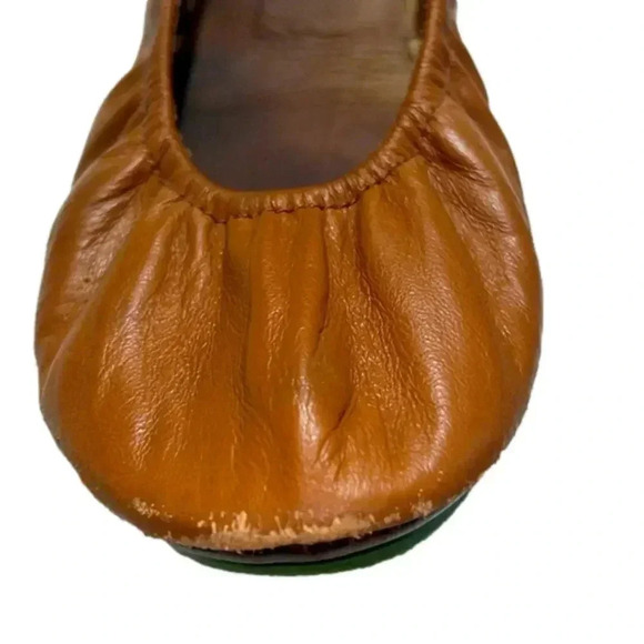 Imperfect Tieks ballet flats classic tan Italian  leather ballet flats size 9 - Picture 10 of 15